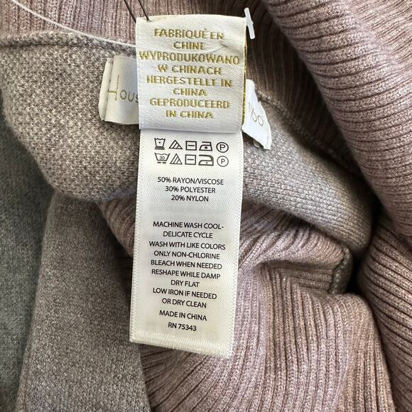 Oversized Fringe Poncho Cape Sweater Shawl House of Harlow 1960 Boho One Size - Picture 7 of 7